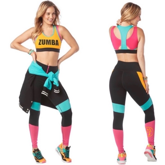 Zumba Fitness Pants - ⚜️Host Pick 🎉Zumba High Waisted Zipper Leggings.